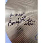 Load image into Gallery viewer, Angus Young Malcolm Young Cliff Williams Phil Rudd Brian Johnson ACDC 14-in cymbal signed with proof
