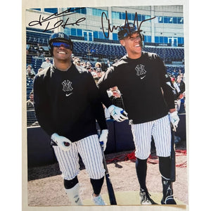 Aaron Judge Juan Soto New York Yankees 8x10 photo signed with proof
