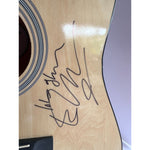 Load image into Gallery viewer, Ed Sheeran signed with Sketch One of a Kind unique full size acoustic guitar signed with proof
