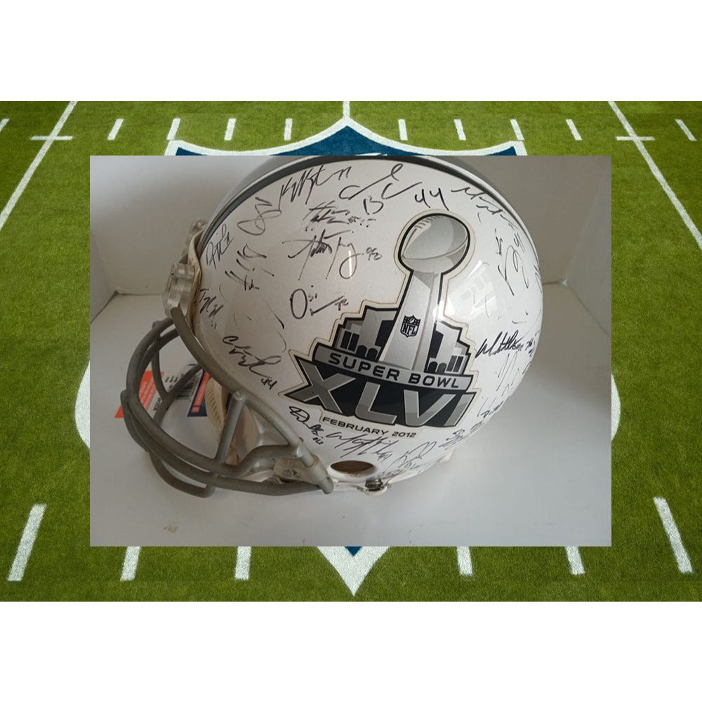 Super Bowl XLVI Eli Manning Autographed Pro Line Game Helmet 