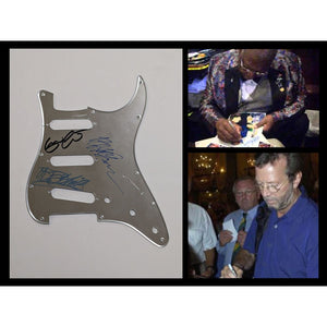 BB King and Eric Clapton Fender Telecaster electric guitar pickguard signed with proof