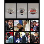 Load image into Gallery viewer, Georgia Bulldogs Kirby Smart, Stetson Bennett, Herschel Walker 30 all time greats signed football with proof
