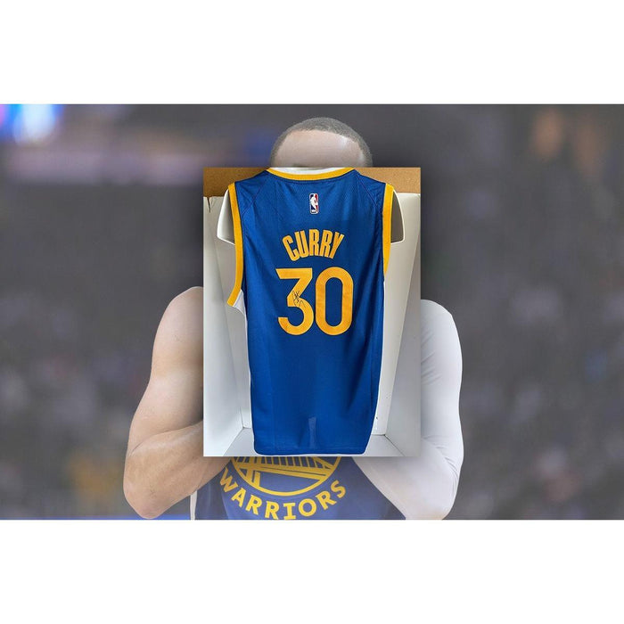 Stephen Curry Golden State Warriors Nike Nba game model jersey signed with proof