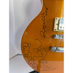 Load image into Gallery viewer, Pink Floyd David Gilmour, Roger Waters, Nick Mason and Richard Wright signed  Les Paul gold top full sixe electric guitar with proof

