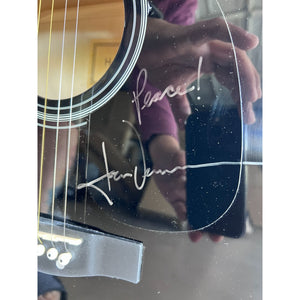 John Denver full size acoustic guitar signed with proof