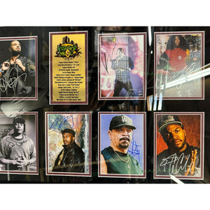 Tupac Eminem 50 Cent Dr Dre 18 5x7 photos signed by hip hops greatest artists of all time 31x40 signed with proof