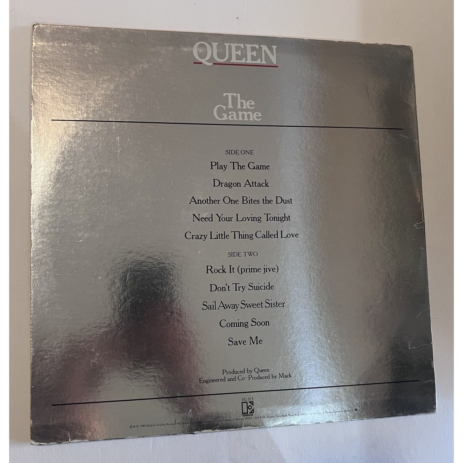 Freddie Mercury Brian May John Deacon Roger Taylor Queen "The Game" original LP signed with proof