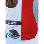 Load image into Gallery viewer, Maná. Fher Olivera Alex Gonzalez Sergio Vallin Juan Calleros Mexican full size guitar signed including shipping
