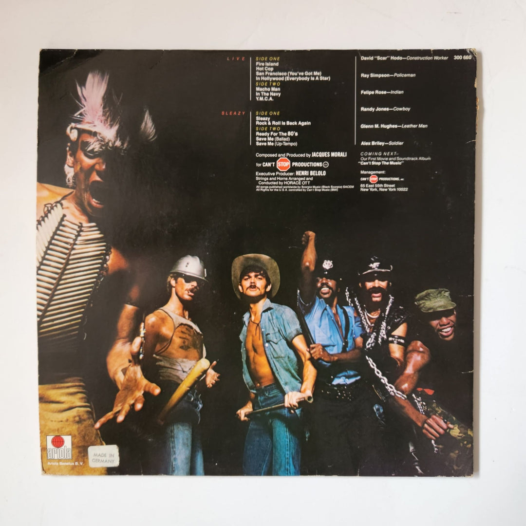 The Village People sleazy ready for the '80s lp signed