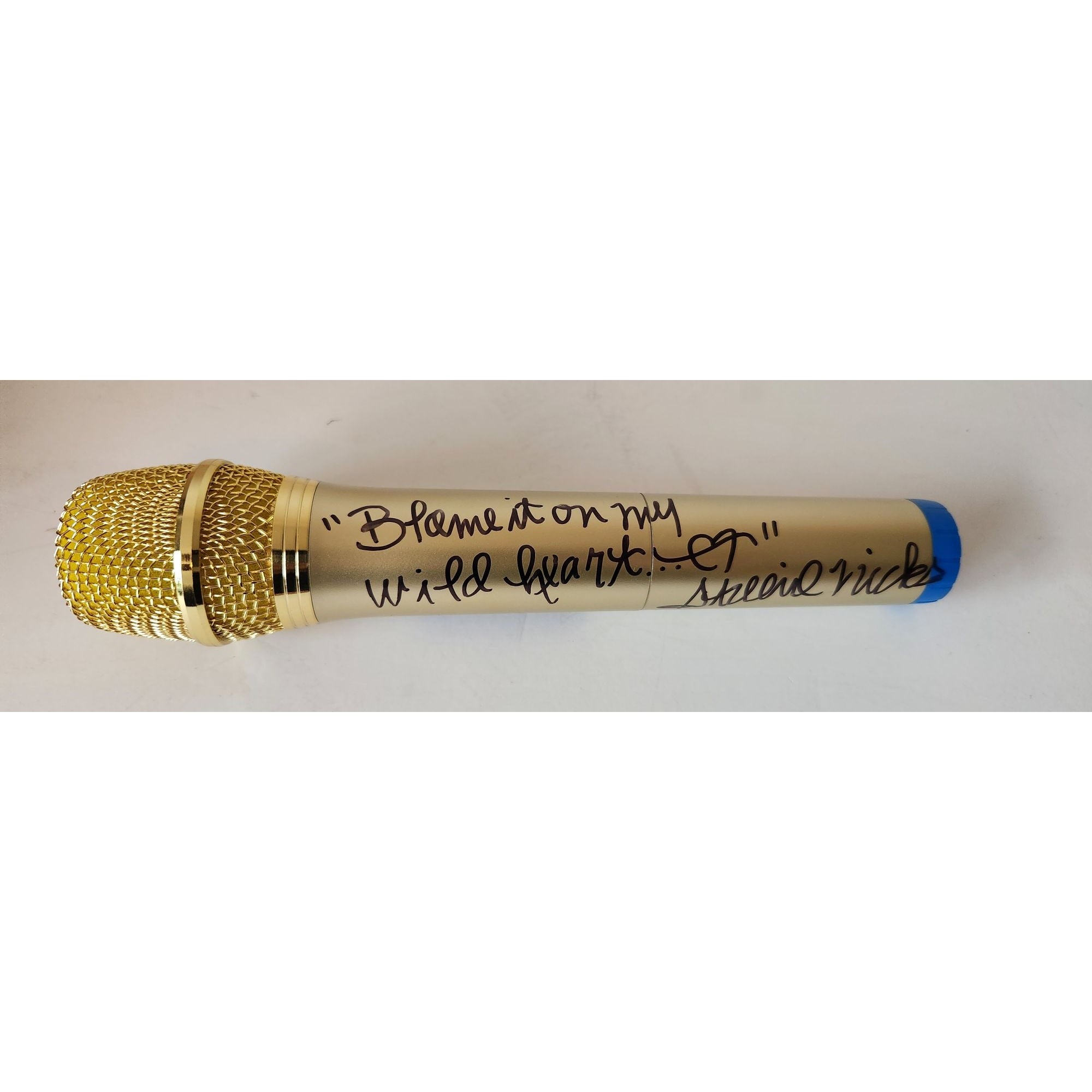 Stevie Nicks Fleetwood Mac microphone signed with proof