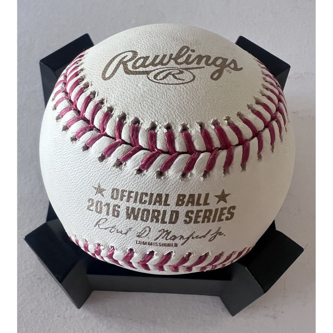 Chicago Cubs Anthony Rizzo and Kris Bryant 2017 Rawlings MLB World Series Baseball signed with proof