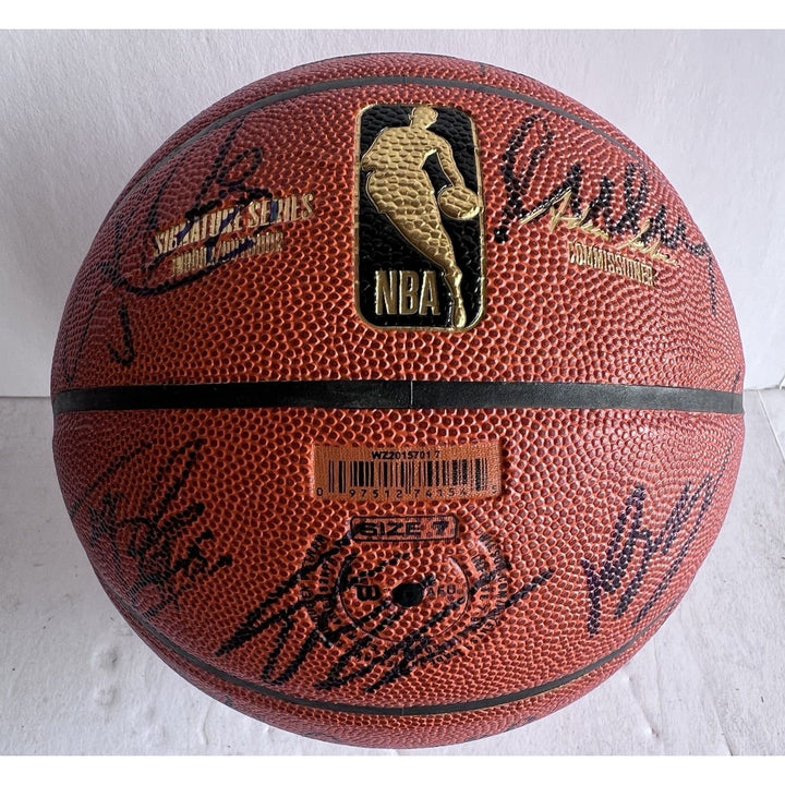 Dallas Mavericks Lua Doncic Kyrie Irving 2023- 2024 team signed basketball with proof