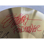 Load image into Gallery viewer, Eddie Van Halen David Lee Roth Sammy Hagar Alex Van Halen Michael Anthony Cymbal 18&quot; signed with proof
