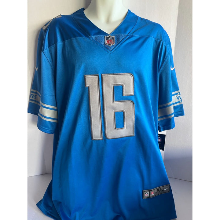 Jared Goff  Detroit Lions full size jersey signed with proof