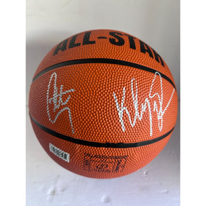 Golden State Warriors Stephen Curry and Klay Thompson official Spalding NBA Basketball signed with proof