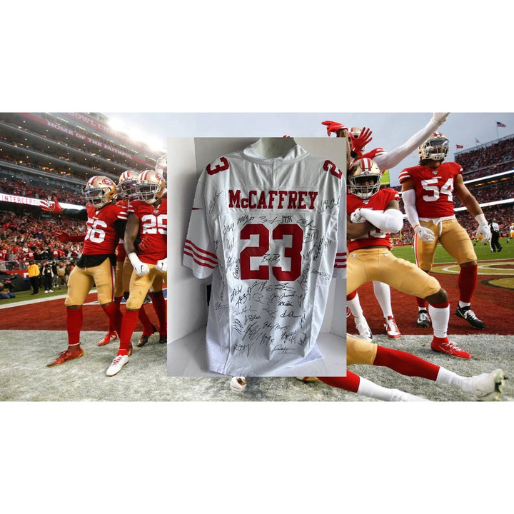 San Francisco 49ers 2023-24 Christian McCaffrey  game model  jersey team signed with proof