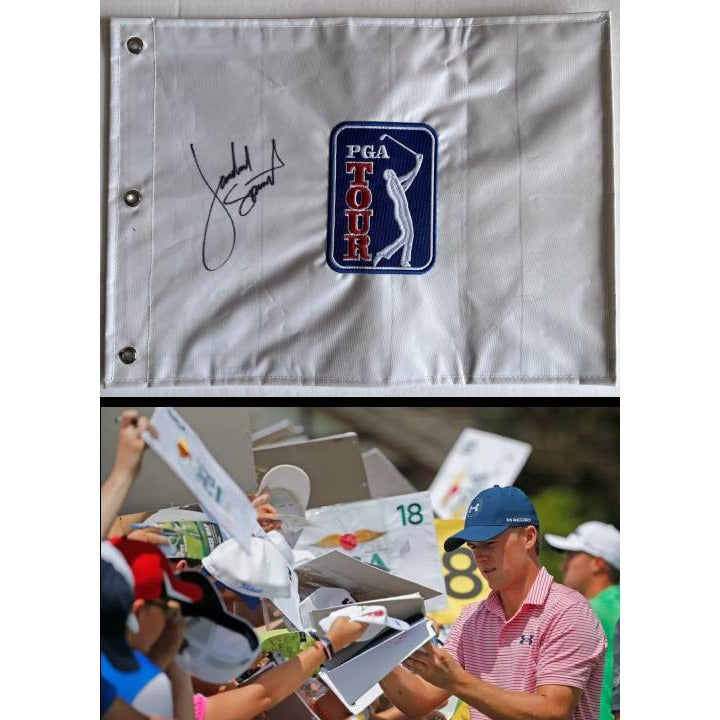 Jordan Spieth PGA Tour embroidered golf flag sign with proof