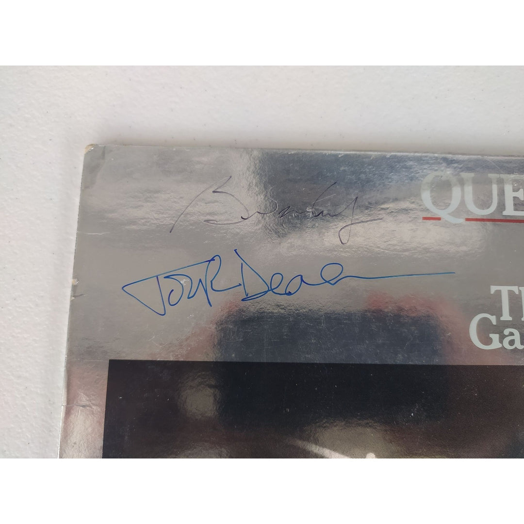 Freddie Mercury Brian May John Deacon Roger Taylor Queen "The Game" original LP signed with proof.