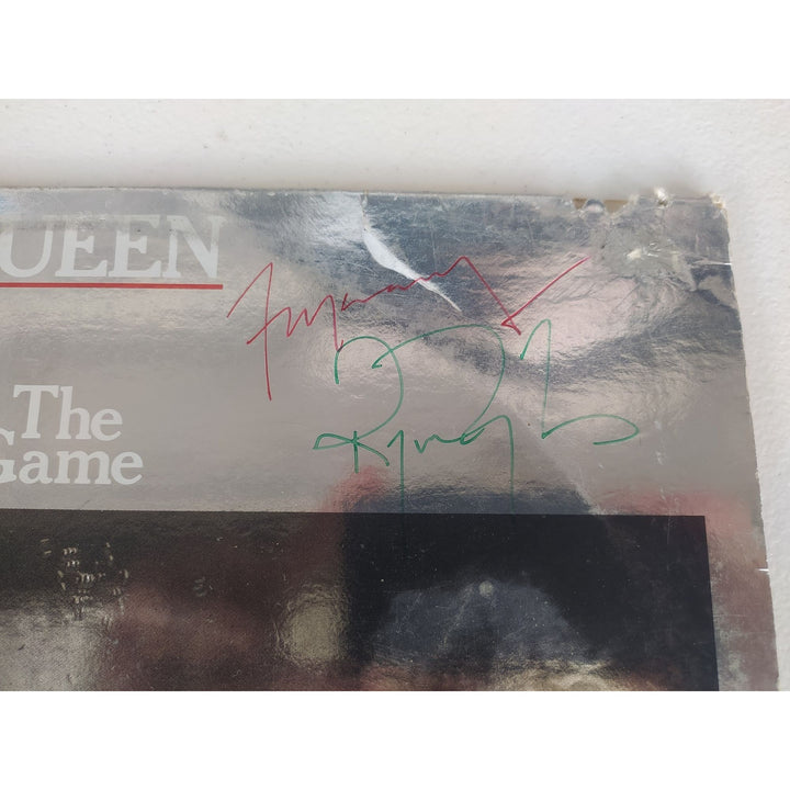 Freddie Mercury Brian May John Deacon Roger Taylor Queen "The Game" original LP signed with proof.