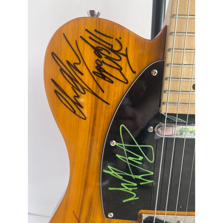 Bruce Springsteen Clarence Clemons Stevie Van Zandt honey Telecaster electric guitar signed with proof just like Bruce plays