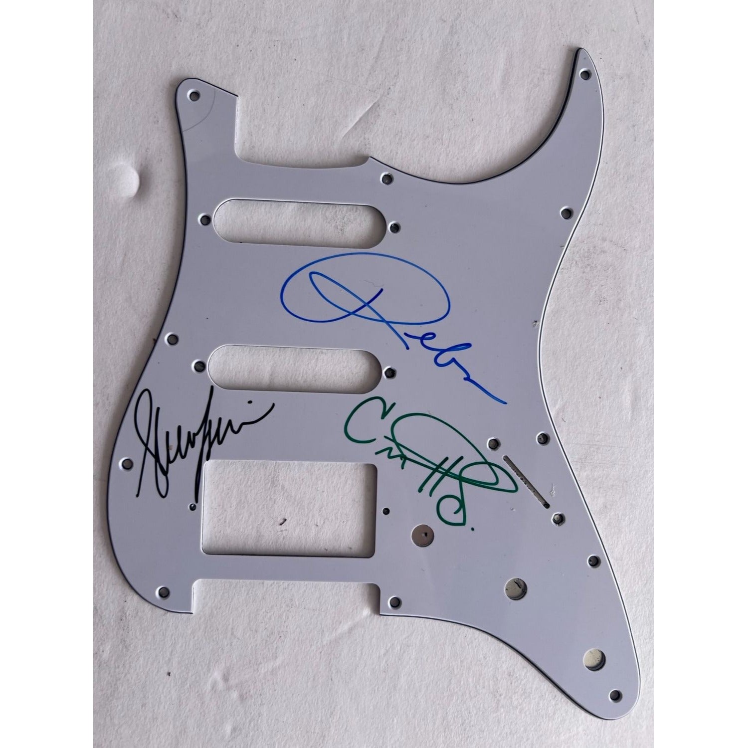 Reba McEntire Shania Twain Carrie Underwood Fender Stratocaster electric guitar pickguard signed with proof