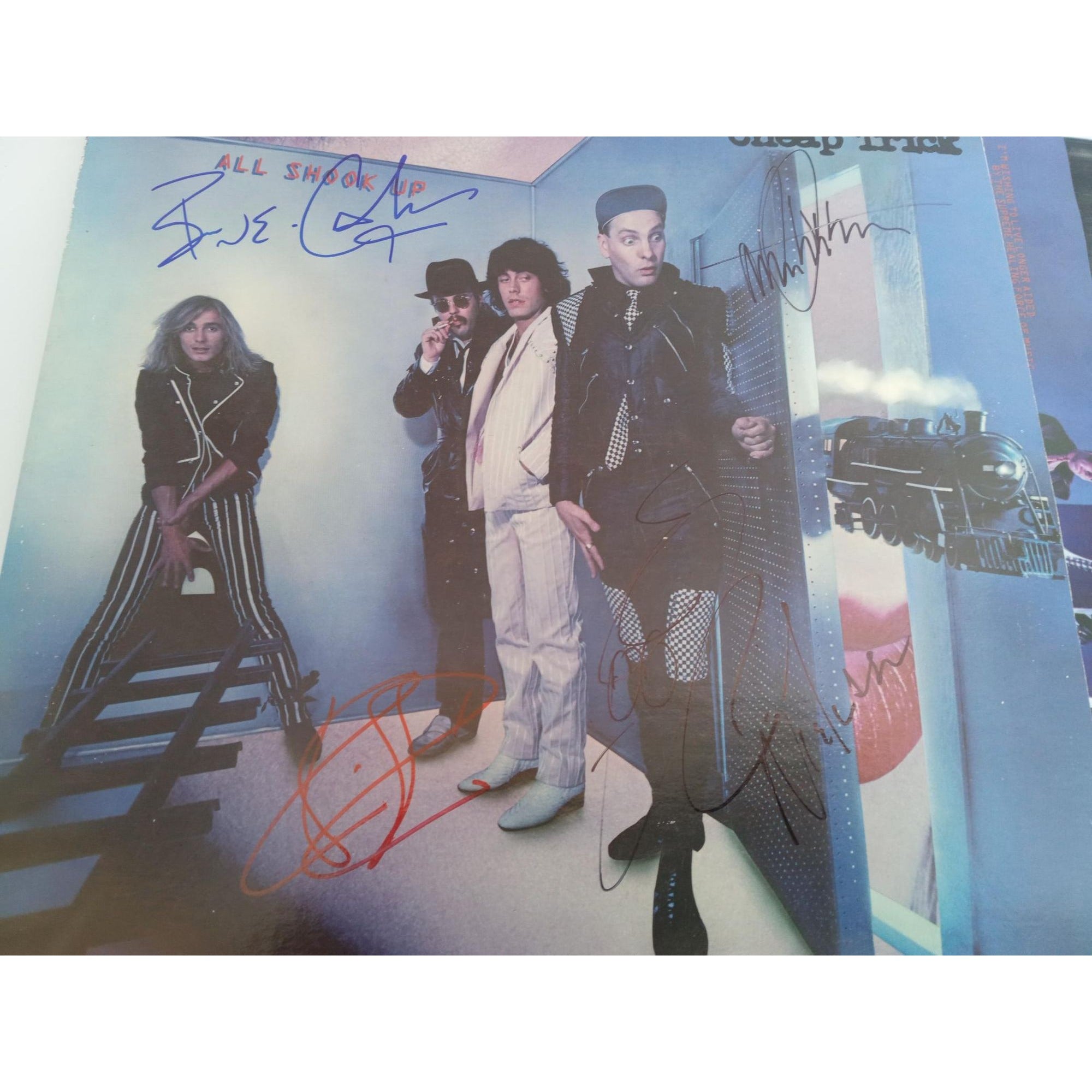 Cheap Trick Rob Zander band signed All Shook Up LP