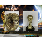 Load image into Gallery viewer, Pele, Franz Beckenbauer, Diego Maradona, Johan Cruyff, Leo Messi, Zinedine Zidane World Cup trophy signed with proof
