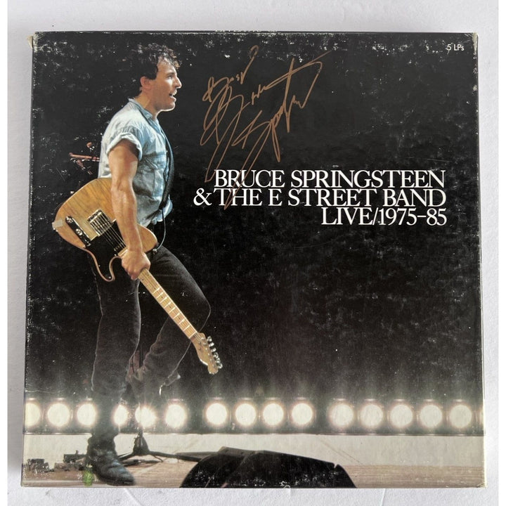 Bruce Springsteen and the E Street band live 1975/85 five LPs collection signed with proof.