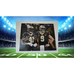 Load image into Gallery viewer, Drew Brees and Alvin Kamara 8x10 photo signed
