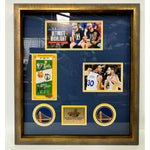 Load image into Gallery viewer, Stephen Curry and Klay Thompson Golden State Warriors 2022 NBA Finals Full ticket signed with proof
