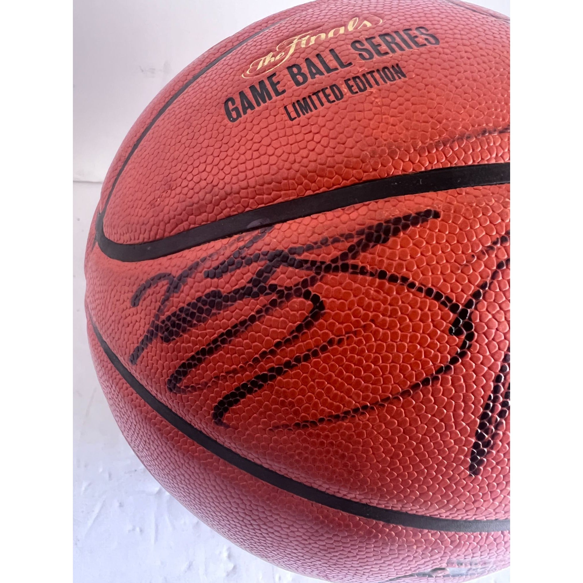 Michael Jordan Kobe Bryant LeBron James NBA Spalding game ball finals basketball signed with proof
