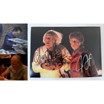 Load image into Gallery viewer, Michael J Fox Christopher Lloyd Back to the Future 5x7 photo signed with proof
