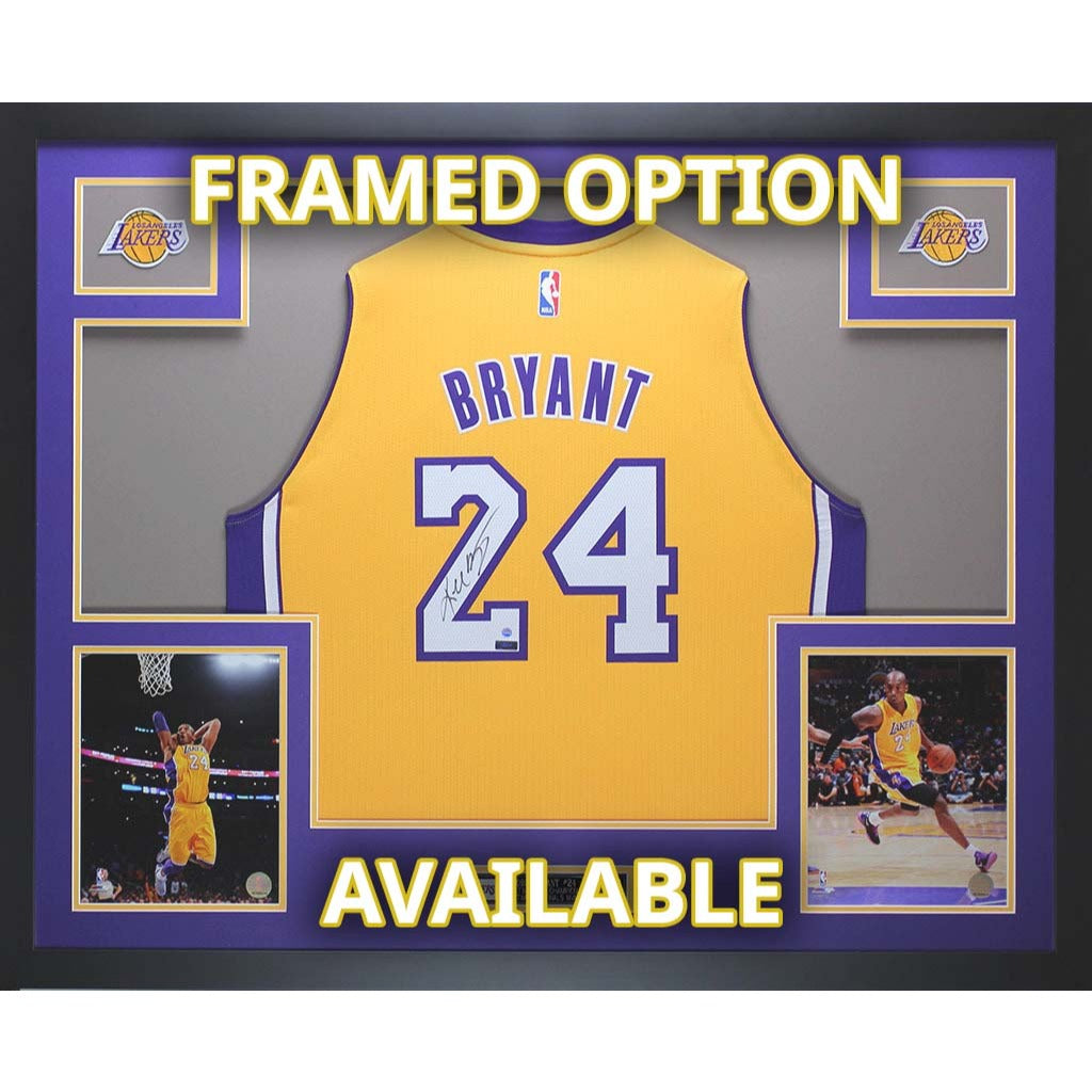 Kobe Bryant Shaquille O'Neal Los Angeles Lakers 2000 NBA champions Nike team signed shooting shirt with proof