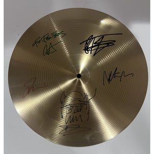 David grohl Taylor Hawkins the Foo Fighters Cymbal signed with proof