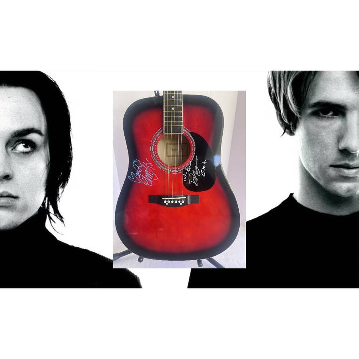 Savage Garden Daniel Jones Dustin Hayes full size acoustic guitar signed with proof