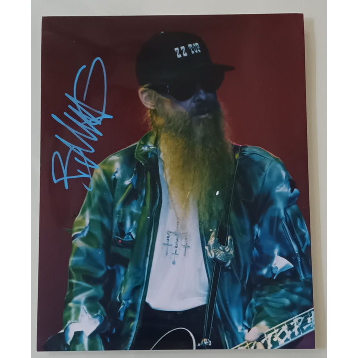 Billy Gibbons ZZ Top 8x10 photo signed with proof