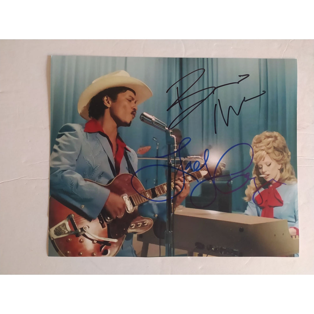 Bruno Mars and Lady Gaga 8x10 photo signed with proof