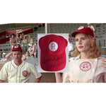 Load image into Gallery viewer, &quot;A League of Their Own &quot;  Rockford Peaches, authentic baseball cap signed with proof Gena Davis and Madonna Ciccone
