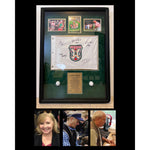 Load image into Gallery viewer, Caddyshack Bushwood Country Club Pin flag framed 36x26 cast signed with proof
