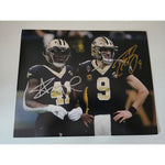 Load image into Gallery viewer, Drew Brees and Alvin Kamara 8x10 photo signed
