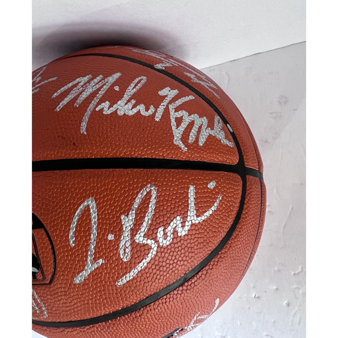 LeBron James Paul George Kevin Durant Carmelo Anthony 2020 Team USA Spalding full size Adams Stern basketball