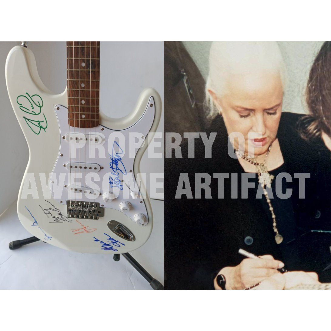 Grace Slick Jack Cassady Spencer Dryden Marty Balin Jefferson Airplane signed electric guitar