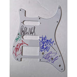 Load image into Gallery viewer, Aerosmith Steven Tyler Joe Perry Stratocaster electric pickguard signed with proof

