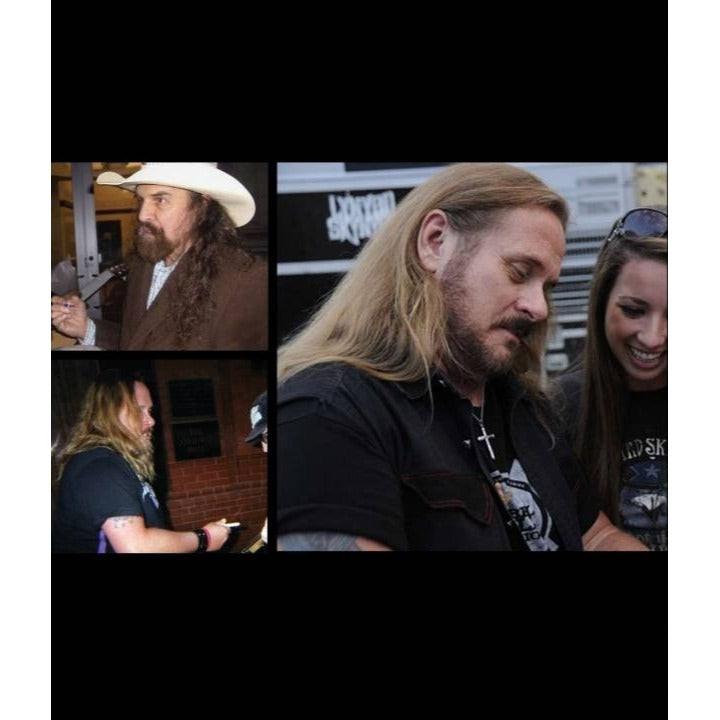Lynyrd Skynyrd Johnny Van Zant, Gary Rossington, Artimus Pyle, Rickey Medlocke, Billy Powell, Leon Wilkenson, telecaster guitar signed