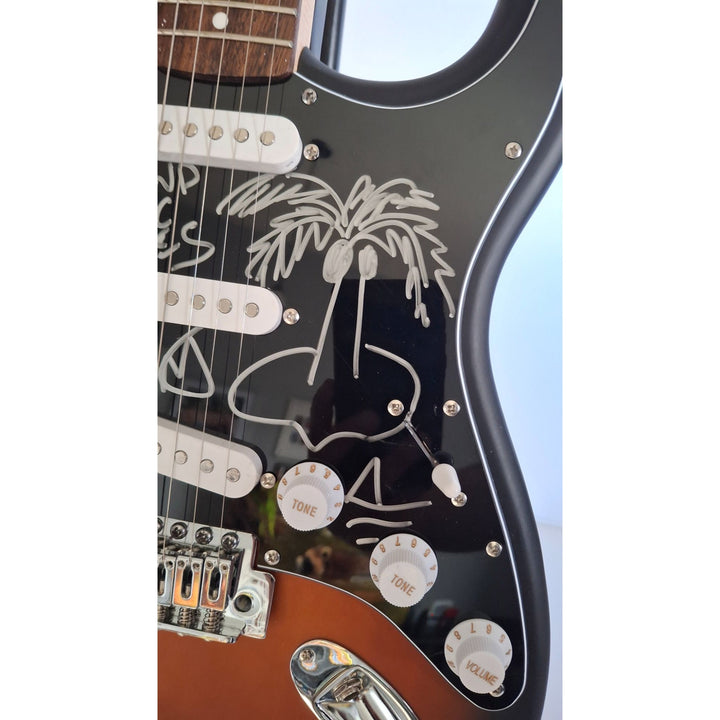 Fender Stratocaster full size electric guitar, Jimmy Buffett signed with proof