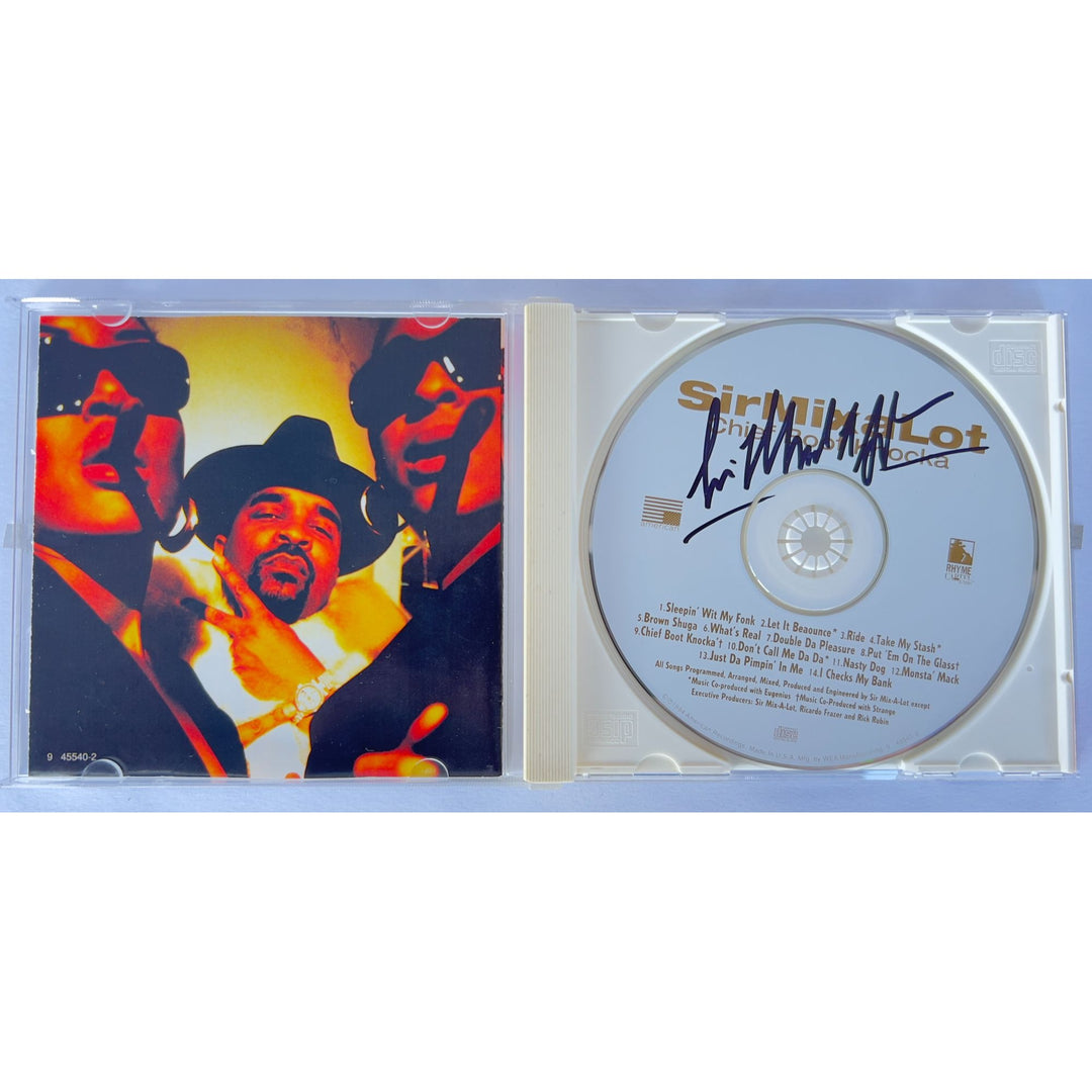 Anthony L. Ray "Sir Mix -a-Lot" "Chief Boot Knocka" CD jacket & and CD both signed with proof