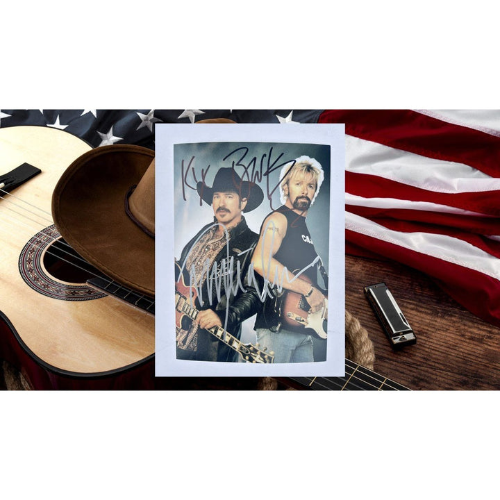 Ronnie Dunn and Kix Brooks Country Music Legend 5x7 Photo signed with proof.