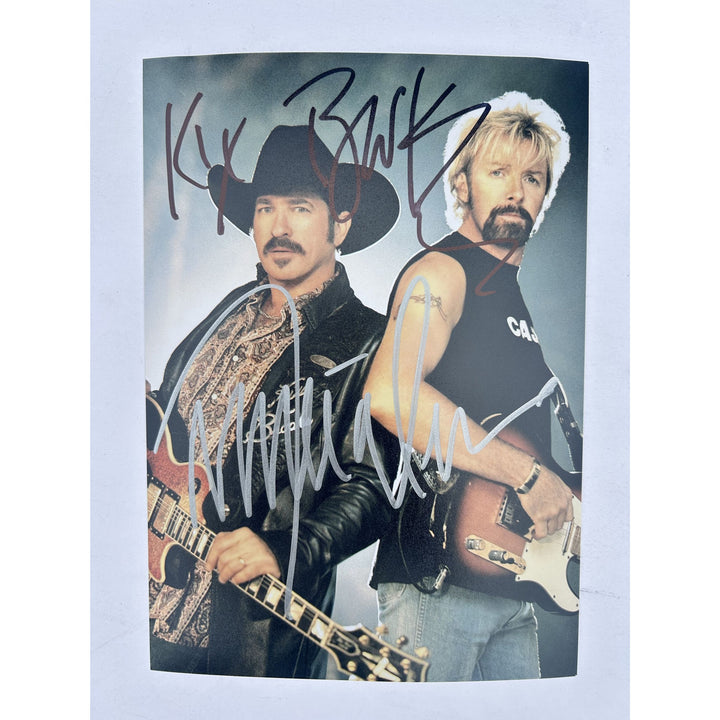 Ronnie Dunn and Kix Brooks Country Music Legend 5x7 Photo signed with proof.