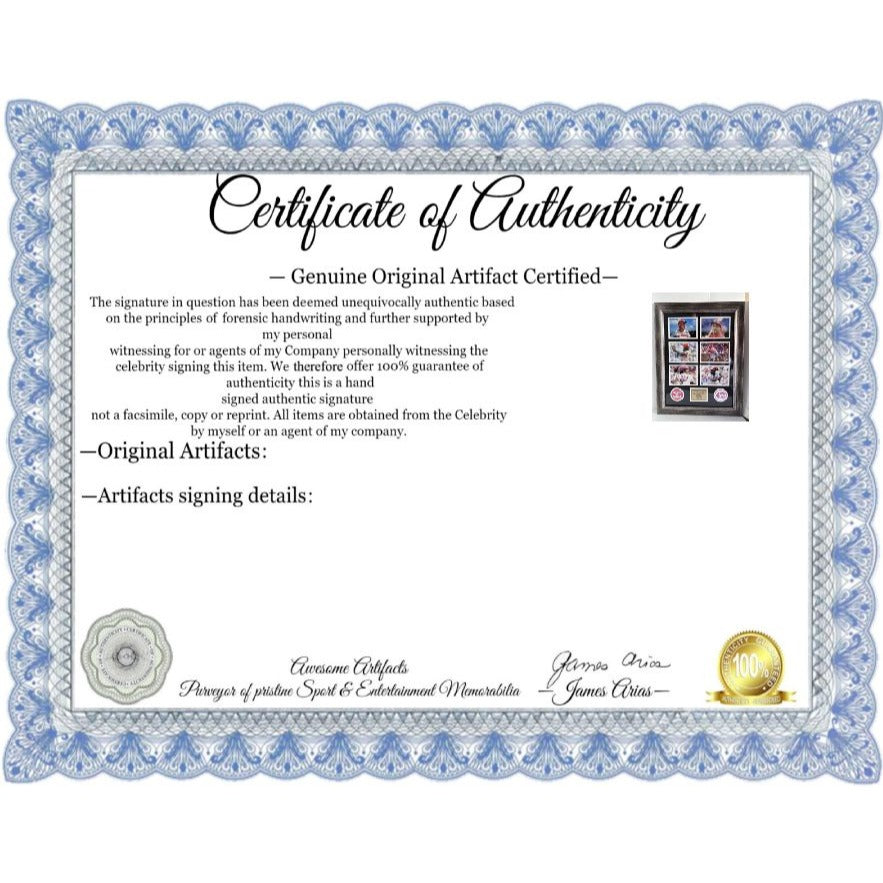 George ''Sparky'' Anderson Pete Rose Cincinatti Reds The Big Red Machine 5x7 photos in museum quality frame 22 x 28 signed with proof Awesome Artifacts