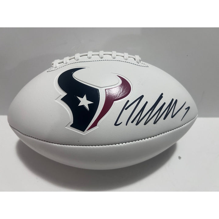 CJ Stroud Houston Texans full size football signed with proof